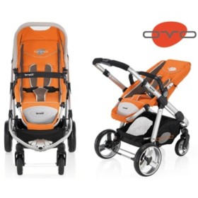 XE ĐẨY BREVI- OVO CAR, MÀU CAM