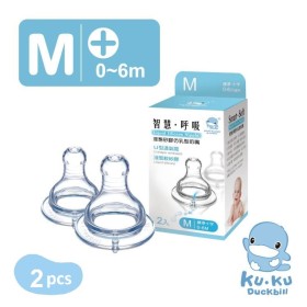 TY THAY BÌNH SỮA CỔ NHỎ DÒNG CHẢY CHỮ THẬP SIZE M KUKU KU5253 (VỈ 2 CÁI)